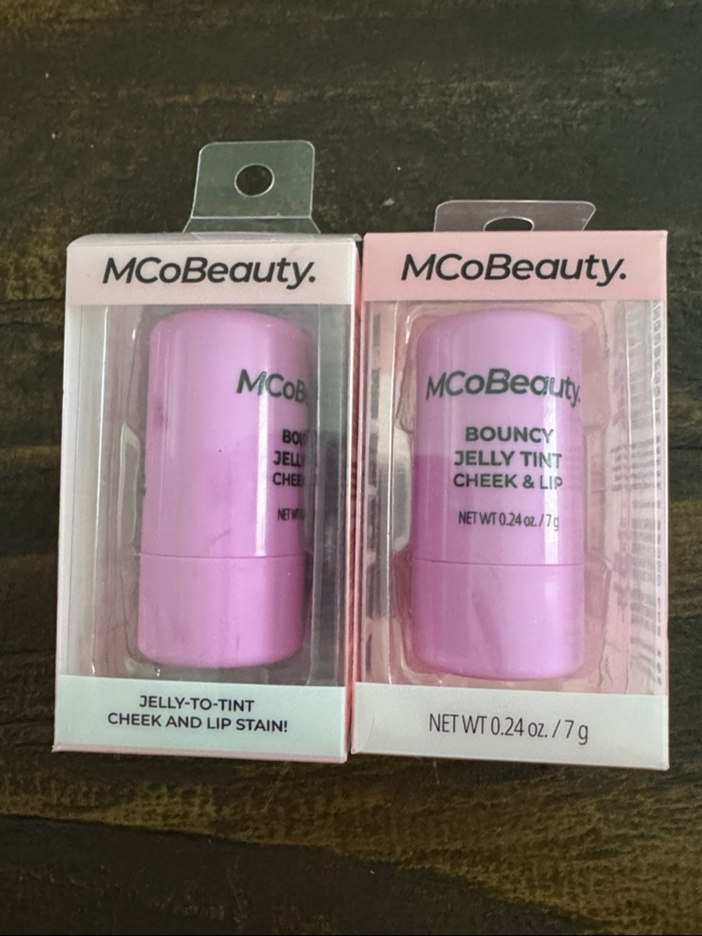 Bouncy Jelly Tint Cheek & Lip - Light Pink Berry pop x 2